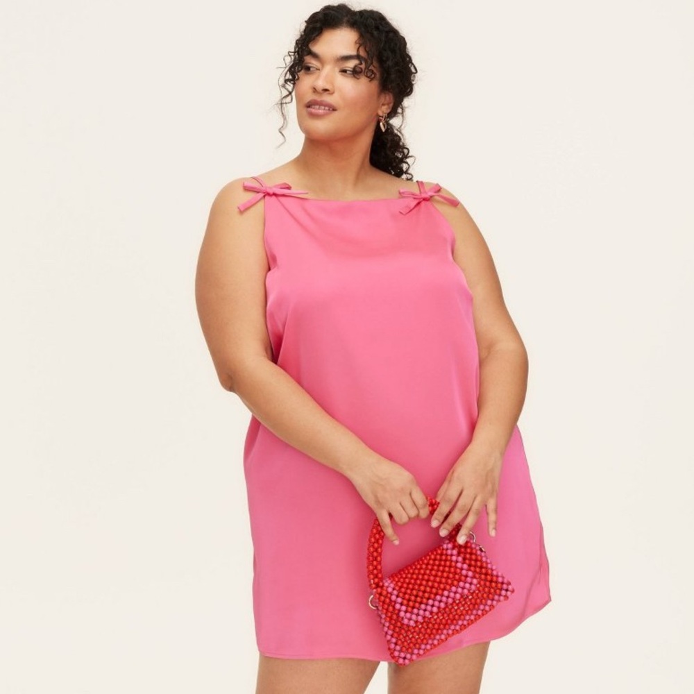 Kate Spade x Target NWT Pink and Red Colorblock Beaded Crossbody Bag - Picture 5 of 10